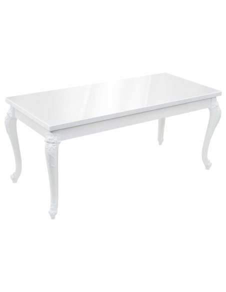 Tavolo da Pranzo 179x89x81 cm Bianco Lucido