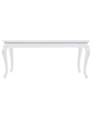 Tavolo da Pranzo 179x89x81 cm Bianco Lucido