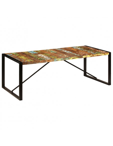 Tavolo da Pranzo 220x100x75 cm Legno Massello di Recupero