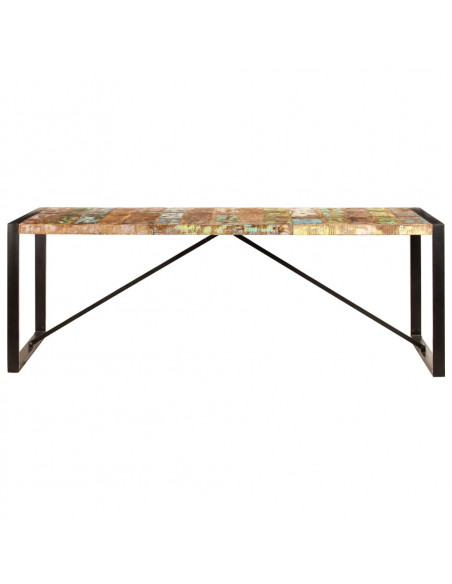 Tavolo da Pranzo 220x100x75 cm Legno Massello di Recupero