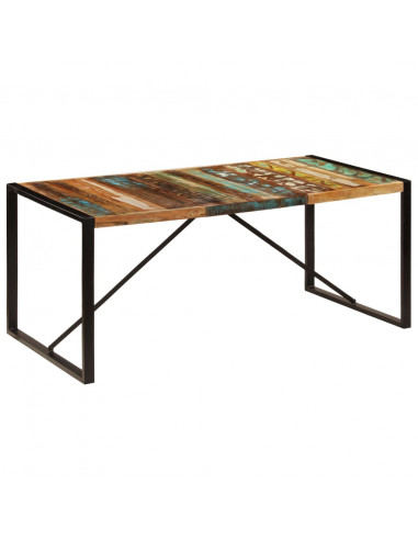 Tavolo da Pranzo 180x90x75 cm in Legno Massello di Recupero
