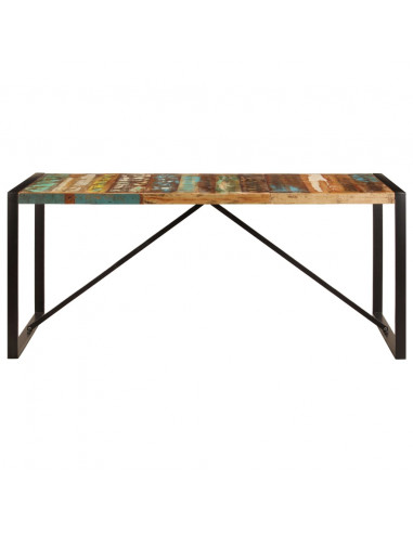 Tavolo da Pranzo 180x90x75 cm in Legno Massello di Recupero