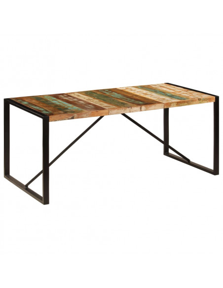 Tavolo da Pranzo 180x90x75 cm in Legno Massello di Recupero