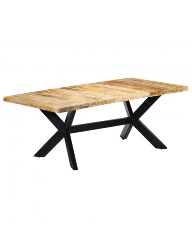 Tavolo da Pranzo 200x100x75 cm in Legno Massello di Mango