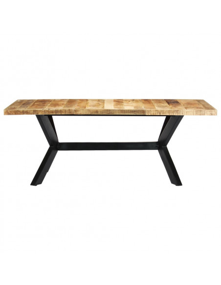 Tavolo da Pranzo 200x100x75 cm in Legno Massello di Mango