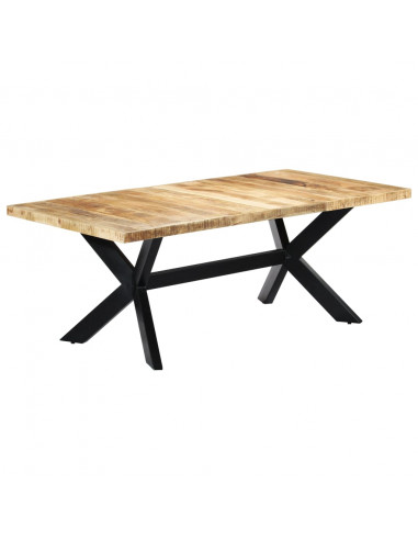 Tavolo da Pranzo 200x100x75 cm in Legno Massello di Mango