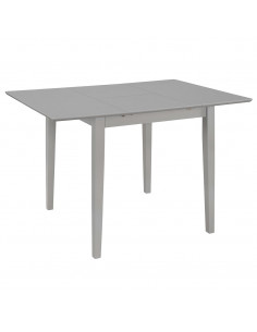 Tavolo da Pranzo Estensibile Grigio (80-120)x80x74 cm in MDF 2