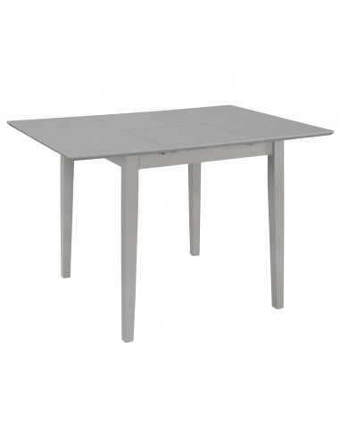 Tavolo da Pranzo Estensibile Grigio (80-120)x80x74 cm in MDF