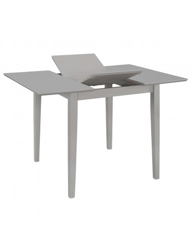 Tavolo da Pranzo Estensibile Grigio (80-120)x80x74 cm in MDF