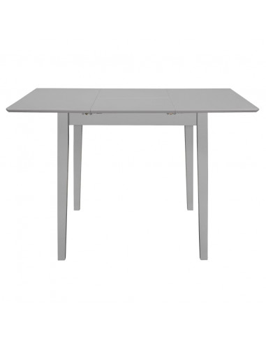 Tavolo da Pranzo Estensibile Grigio (80-120)x80x74 cm in MDF