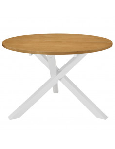 Tavolo da Pranzo Bianco 120x75 cm in MDF 2