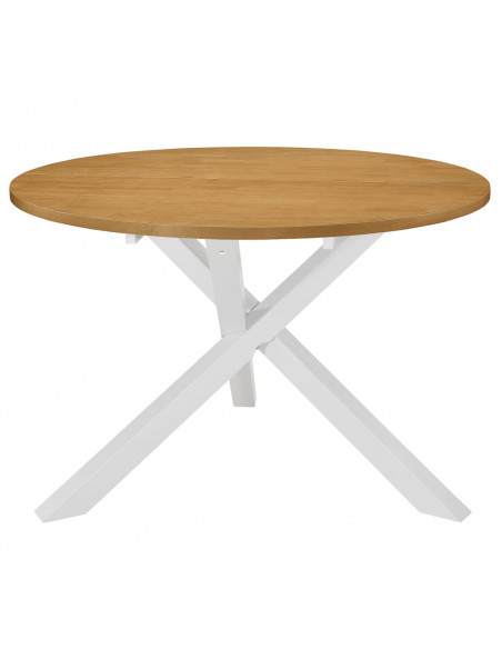 Tavolo da Pranzo Bianco 120x75 cm in MDF