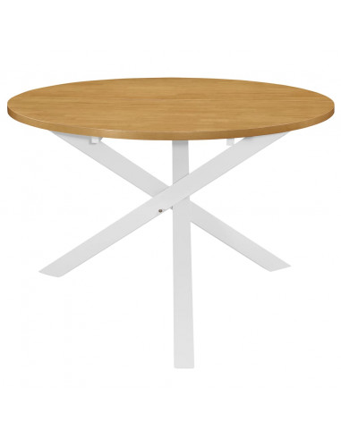 Tavolo da Pranzo Bianco 120x75 cm in MDF