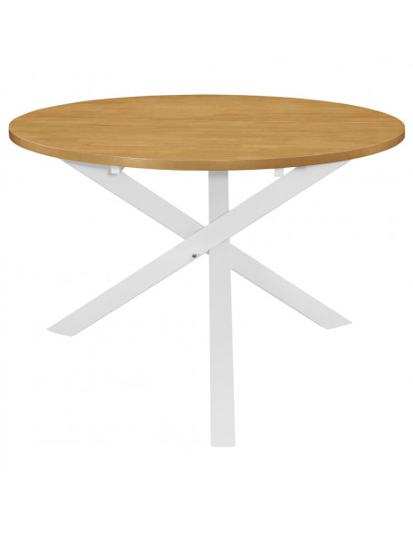 Tavolo da Pranzo Bianco 120x75 cm in MDF