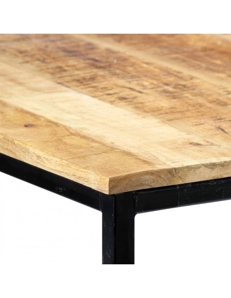 Tavolo da Pranzo 180x90x75 cm in Legno Massello di Mango Grezzo