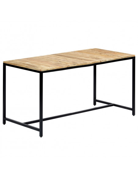 Tavolo da Pranzo 140x70x75 cm in Legno Massello di Mango Grezzo