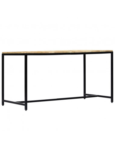 Tavolo da Pranzo 140x70x75 cm in Legno Massello di Mango Grezzo