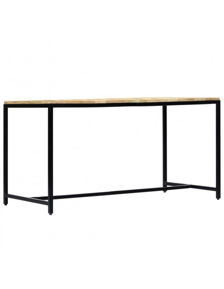 Tavolo da Pranzo 140x70x75 cm in Legno Massello di Mango Grezzo