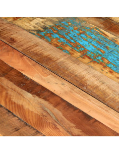 Tavolo da Pranzo 118x60x76 cm in Legno Massello di Recupero 2