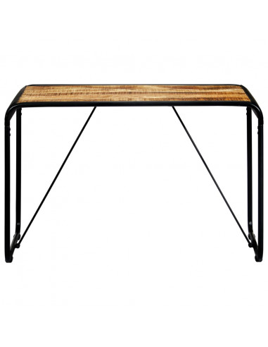 Tavolo da Pranzo 118x60x76 in Legno Massello di Mango Grezzo