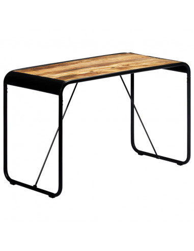 Tavolo da Pranzo 118x60x76 in Legno Massello di Mango Grezzo