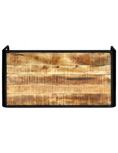 Tavolo da Pranzo 118x60x76 in Legno Massello di Mango Grezzo