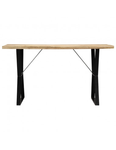 Tavolo da Pranzo 140x80x76 cm in Legno Massello di Mango