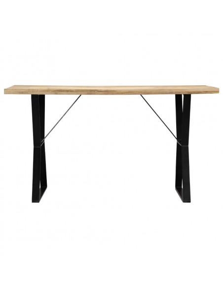 Tavolo da Pranzo 140x80x76 cm in Legno Massello di Mango