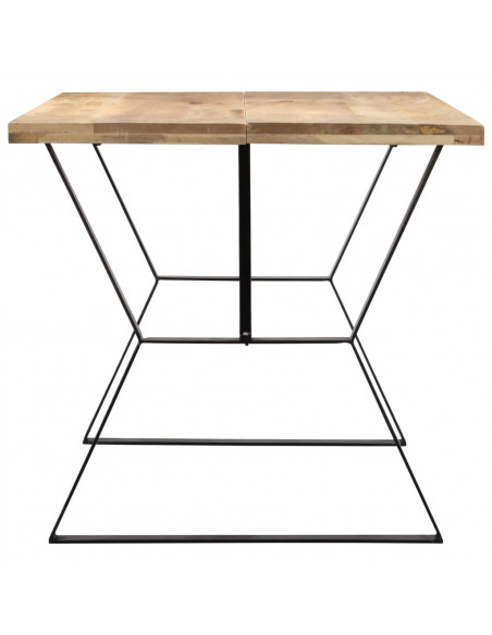 Tavolo da Pranzo 140x80x76 cm in Legno Massello di Mango