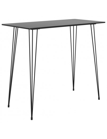 Tavolo da Bar Nero 120x60x105 cm