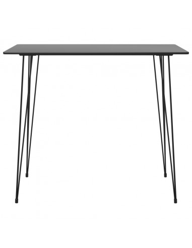 Tavolo da Bar Nero 120x60x105 cm