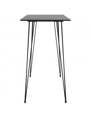 Tavolo da Bar Nero 120x60x105 cm