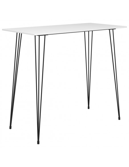 Tavolo da Bar Bianco 120x60x105 cm
