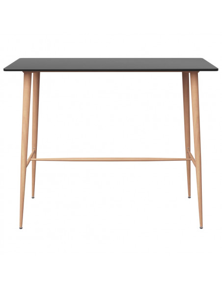 Tavolo da Bar Nero 120x60x105 cm