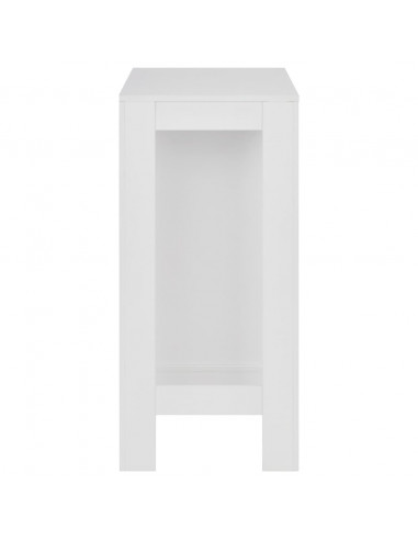Tavolo da Bar con Ripiano Bianco 110x50x103 cm