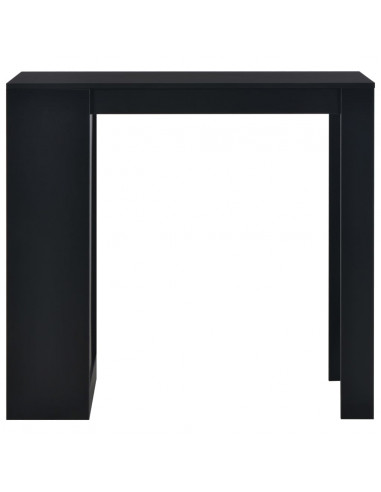Tavolo da Bar con Ripiano Nero 110x50x103 cm