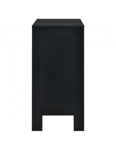 Tavolo da Bar con Ripiano Nero 110x50x103 cm