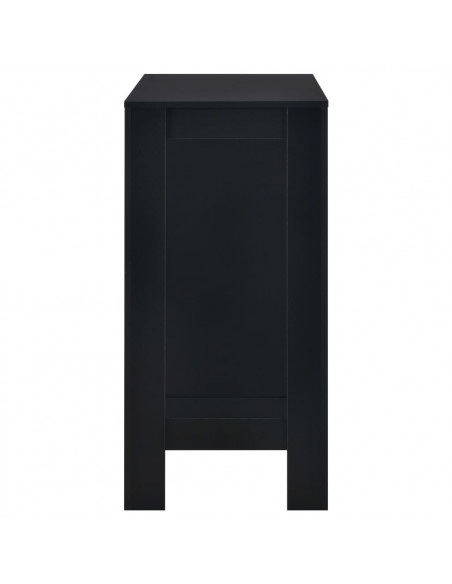 Tavolo da Bar con Ripiano Nero 110x50x103 cm