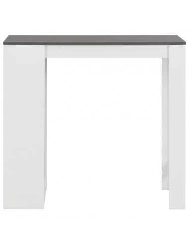 Tavolo da Bar con Ripiano Bianco 110x50x103 cm