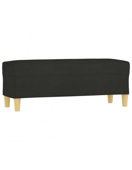 Panca Nera 100x35x41 cm in Tessuto