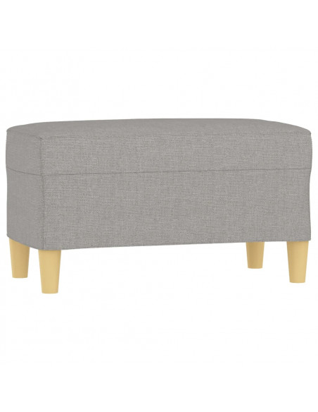 Panca Grigio chiaro 70x35x41 cm in Tessuto