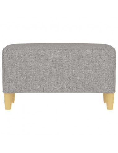 Panca Grigio chiaro 70x35x41 cm in Tessuto