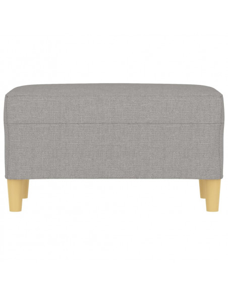 Panca Grigio chiaro 70x35x41 cm in Tessuto