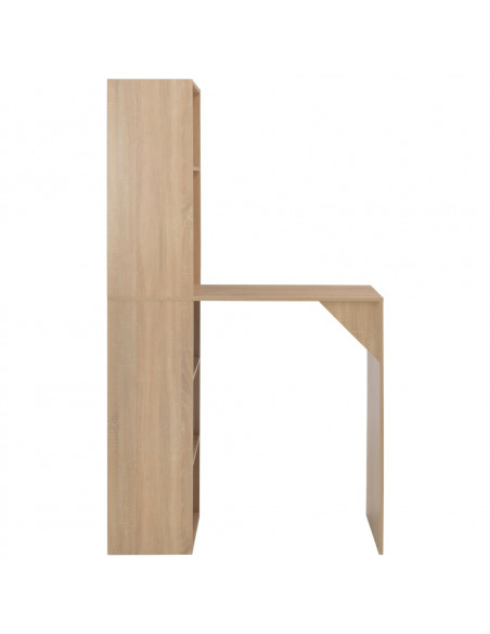 Tavolo da Bar con Mobiletto Rovere 115x59x200 cm