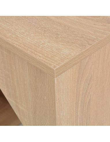 Tavolo da Bar con Mobiletto Rovere 115x59x200 cm