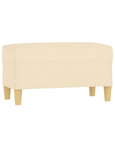 Panca crema 70x35x41 cm in Tessuto 2