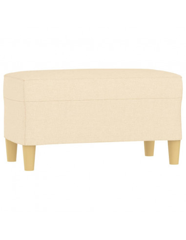 Panca crema 70x35x41 cm in Tessuto