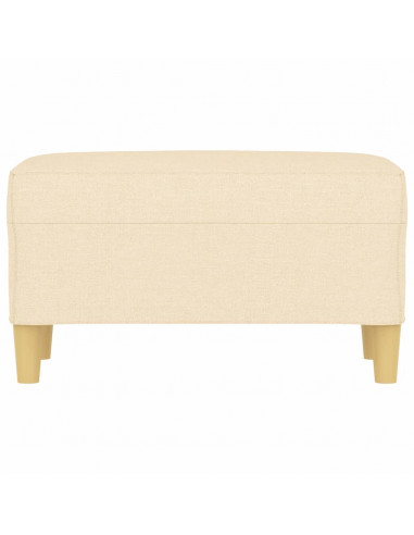 Panca crema 70x35x41 cm in Tessuto