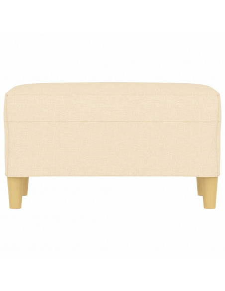 Panca crema 70x35x41 cm in Tessuto