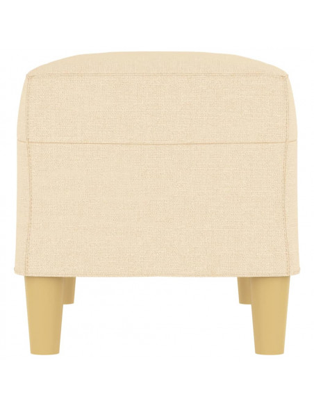Panca crema 70x35x41 cm in Tessuto